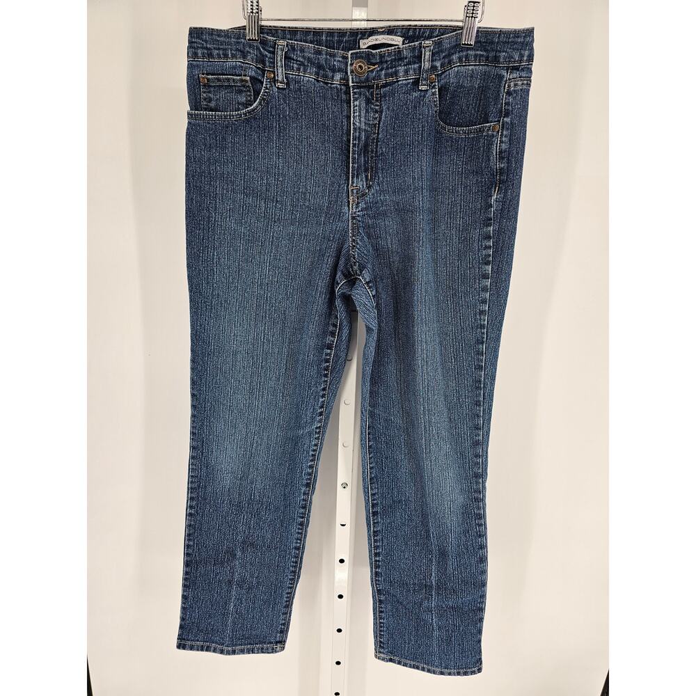 Bandolino Blu Womens Sz 14 Straight Leg Classic Blue Jeans